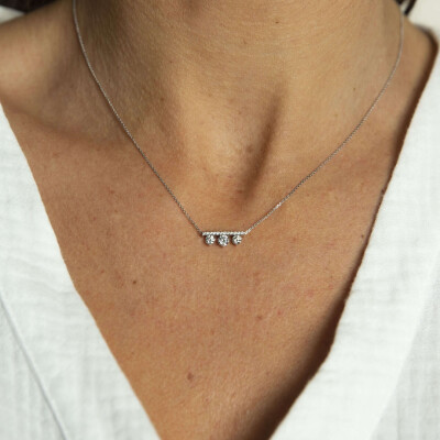 Pendentif SoHo en or blanc et diamants