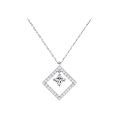 Pendentif SoHo en or blanc et diamants