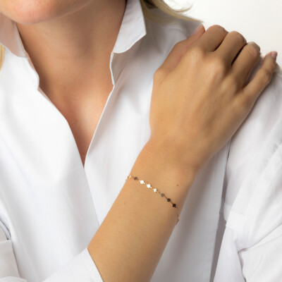 Bracelet Luna B en or rose