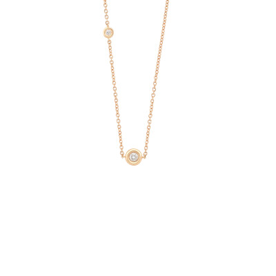 Collier Bulles en or rose et diamants