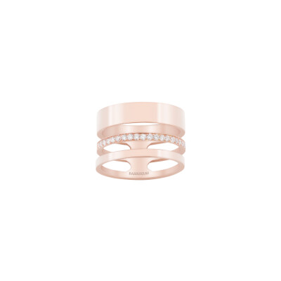 Bague SoHo en or rose et diamants