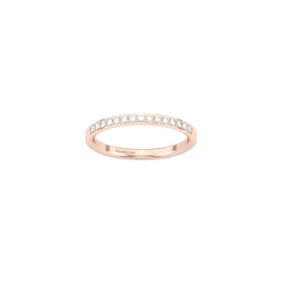Alliance Infini en or rose et diamants