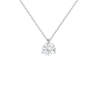 Collier Infini en or blanc et diamant certifié