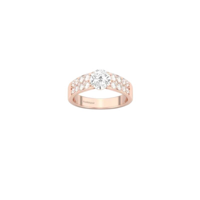 Bague Infini en or rose et diamants