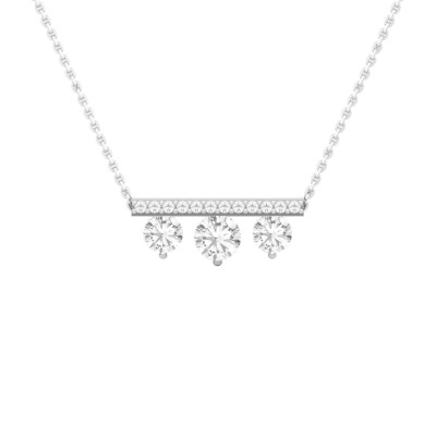 Pendentif SoHo en or blanc et diamants