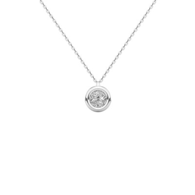 Collier Bulles en or blanc et diamant certifié