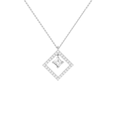 Pendentif SoHo en or blanc et diamants
