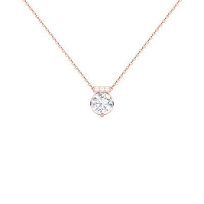 Pendentif SoHo en or rose et diamants