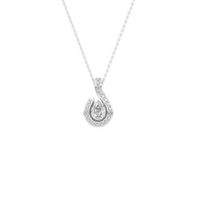 Collier 1897 en or blanc et diamants