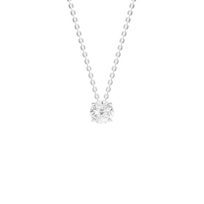 Collier Infini en or blanc et diamant certifié