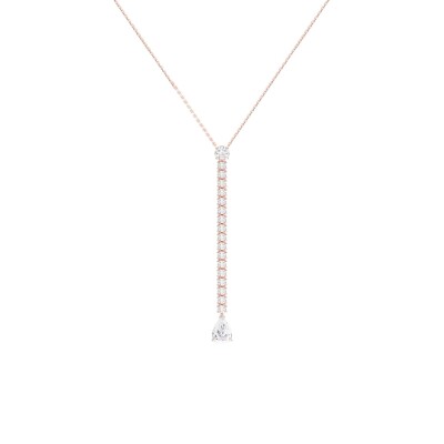 Collier Infini en or rose et diamants