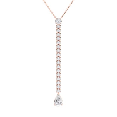 Collier Infini en or rose et diamants