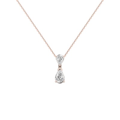 Collier Infini en or rose et diamants