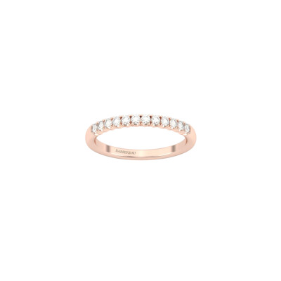 Alliance Infini en or rose et diamants
