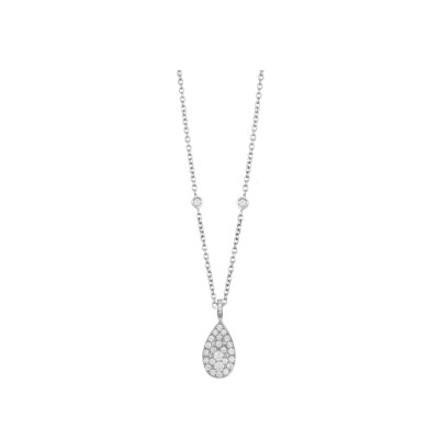 Collier en or blanc et diamants