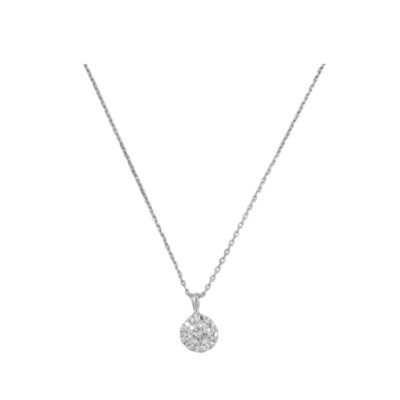 Collier en or blanc et diamants