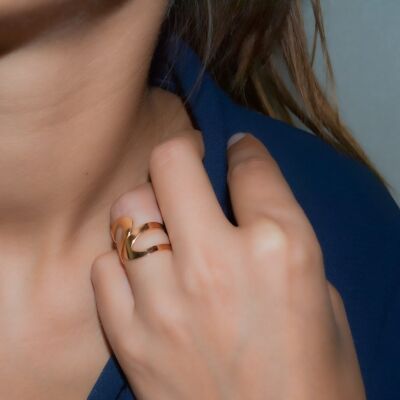 Bague Luna B en or rose