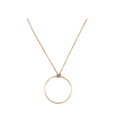 Collier Luna B cercle en or rose