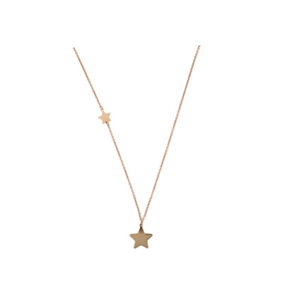 Collier Luna B étoile en or rose