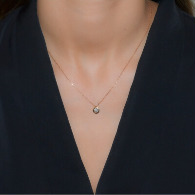 Collier Bulles en or rose et diamant