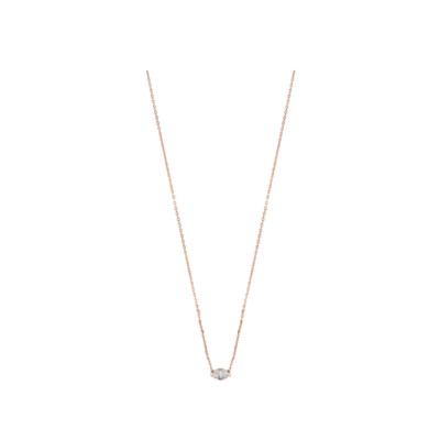 Collier en or rose et diamants