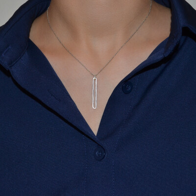 Collier Luna B en or blanc et diamants