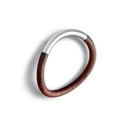 Bracelet Idole bois et argent Christofle