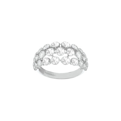 Bague Bulles en or blanc et diamants
