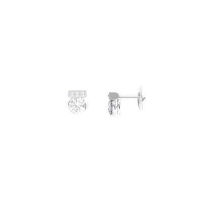 Boucles d'oreilles SoHo en or blanc et diamants