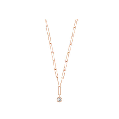 Collier Bulles en or rose et diamants