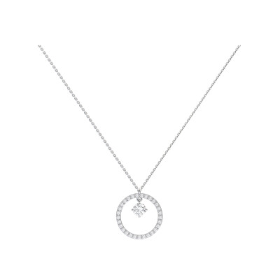 Collier 1897 en or blanc, diamant et entourage diamants