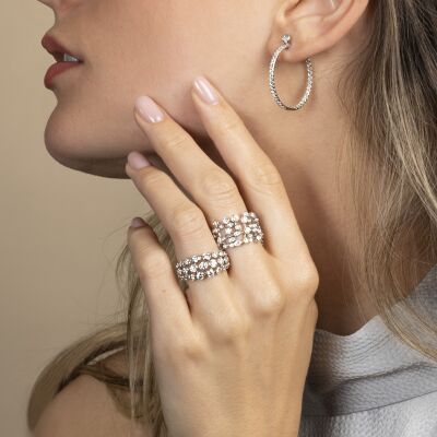 Bague Bulles en or blanc et diamants