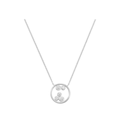 Collier Bulles en or blanc et diamants