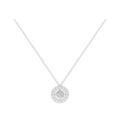 Collier 1897 en or blanc, diamant et entourage diamants