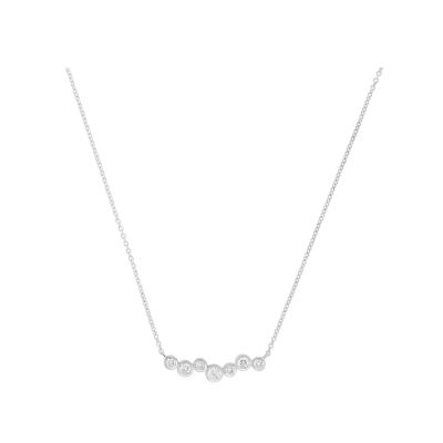 Collier Bulles en or blanc avec diamants