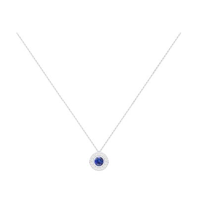 Collier 1897 en or blanc, saphir bleu et diamants