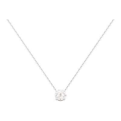 Collier Infini en or blanc et diamant certifié