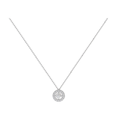 Collier 1897 en or blanc, diamant et entourage diamants