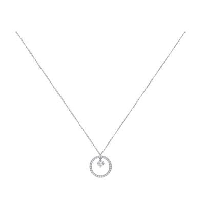 Collier 1897 en or blanc, diamant et entourage diamants