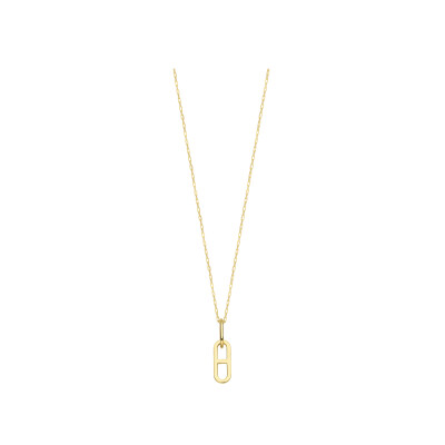 Collier motif maille marine en or jaune