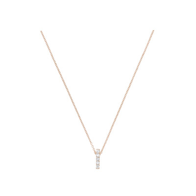 Pendentif SoHo en or rose et diamants