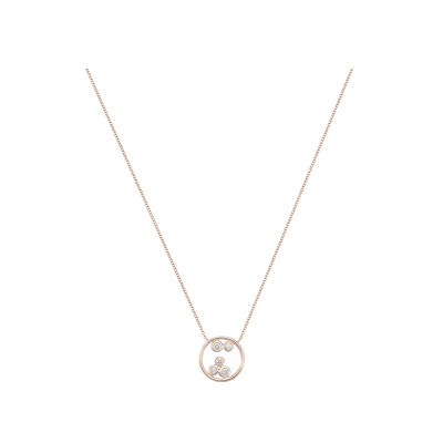 Collier Bulles en or rose et diamants