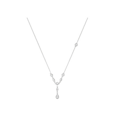 Collier Luna B en or blanc et diamants