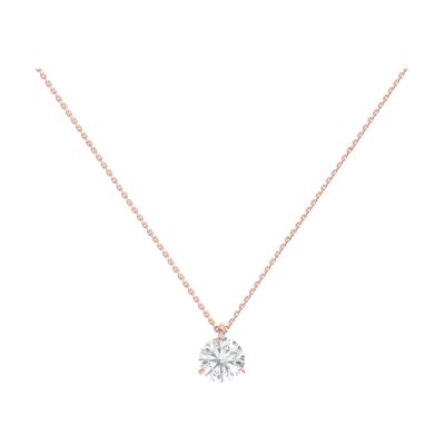 Collier Infini en or rose et diamant