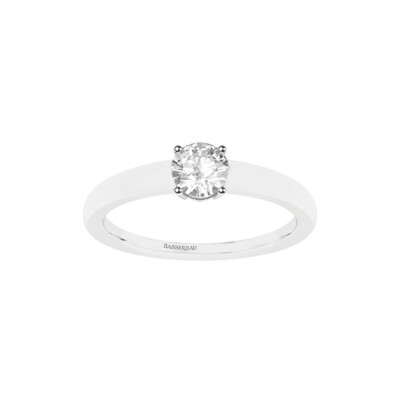 Solitaire Infini en or blanc diamant