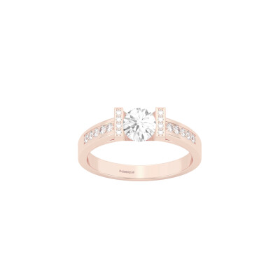 Bague SoHo en or rose et diamants certifié
