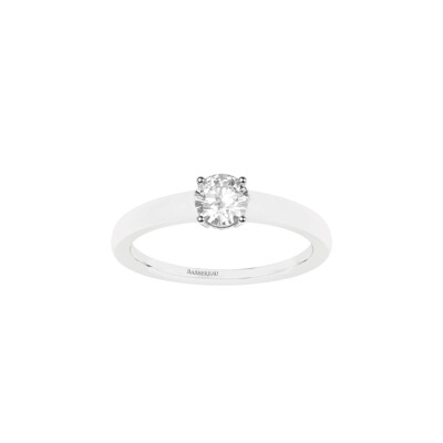 Bague Infini en or blanc et diamant certifié