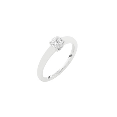 Bague Infini en or blanc et diamant certifié