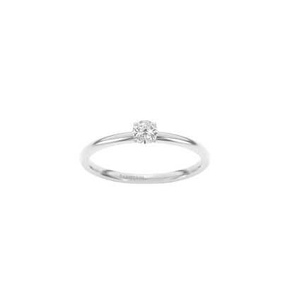 Bague Infini en or blanc et diamant certifié