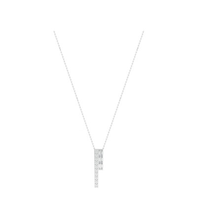 Collier Art Déco en or blanc et diamants